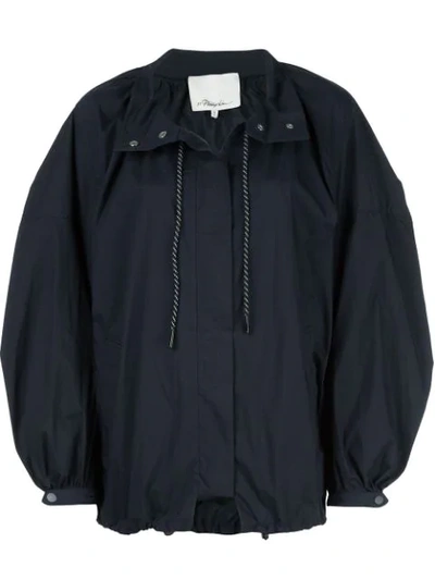 3.1 Phillip Lim / フィリップ リム Oversized Zip Front Jacket In Blue