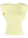 A.l.c Fine Knit Top In Yellow