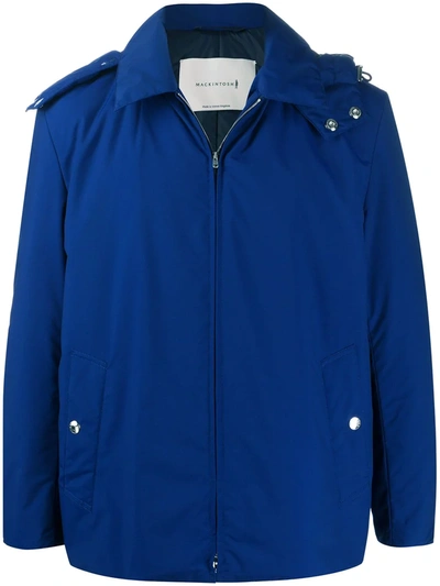 Mackintosh Dunnet Zip-front Jacket In Blue