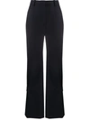 Victoria Beckham High-waisted Patch Pockets Trousers In Blue