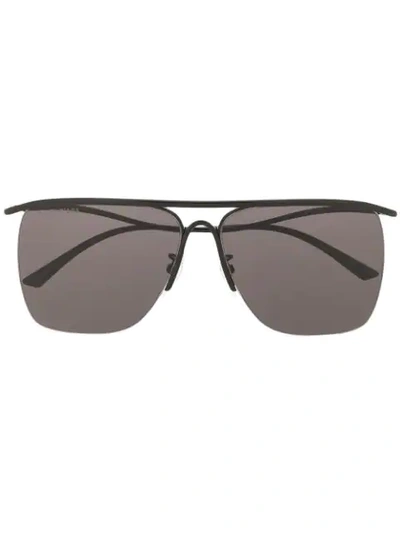 Balenciaga Navigator-frame Sunglasses In Black
