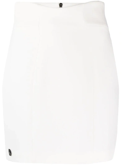 Philipp Plein High-waisted Skirt In White
