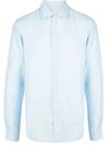 Orlebar Brown Mens Light Sky Diver Giles Regular-fit Cotton Shirt S