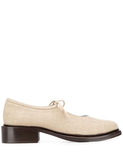 Nicole Saldaña Fabiana Lace-up Shoes In Neutrals