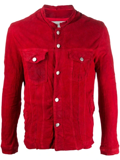 Giorgio Brato Creased Shirt Jacket In Red