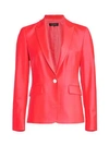 Rag & Bone Lexington Classic Tailor-fit Stretch-wool Twill Blazer In Bright Pink