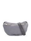 Guidi Contrast Stitching Belt Bag In Grey