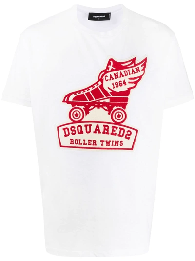 Dsquared2 White Roller Twins T-shirt