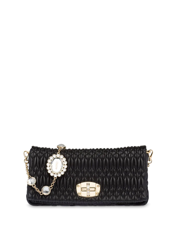Miu Miu Iconic Crystal Bag In Blue ModeSens