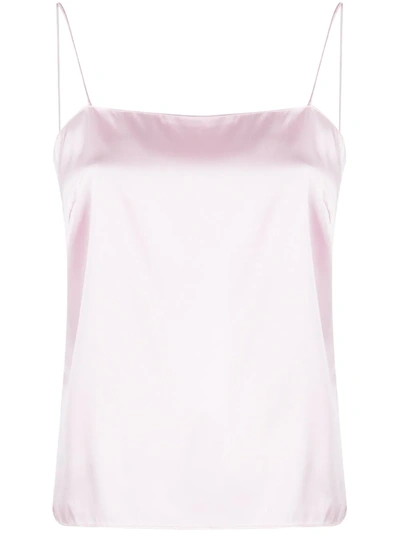 Alexandre Vauthier Stretch Satin Camisole Top In Pink