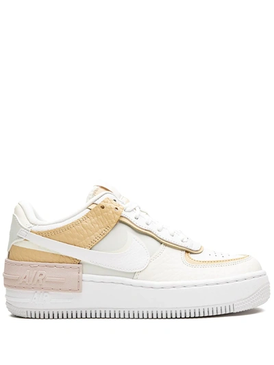 Nike Air Force 1 Shadow Se Leather Sneakers In White