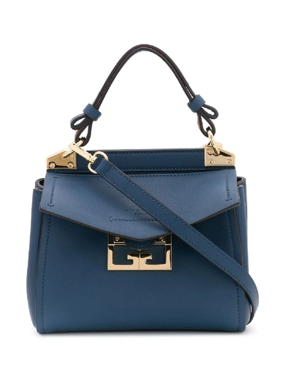 Givenchy Mystic Leather Mini Bag In Blue