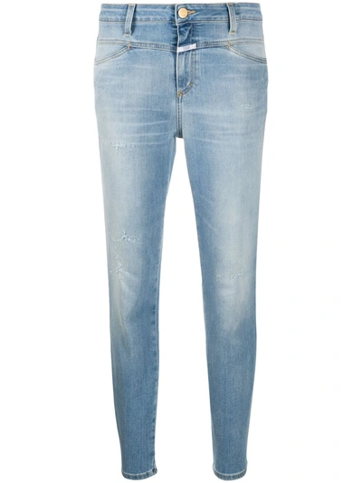 Closed High Rise Cropped Jeans In Blue