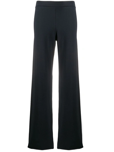 Stefano Mortari Knitted Flared Trousers In Blue