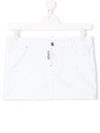 Dsquared2 Teen Jeans-minirock In White