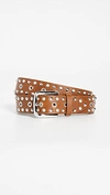 Isabel Marant 35mm Rica Leather Belt In Brown