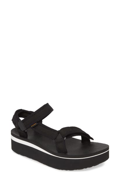 teva black wedge sandal