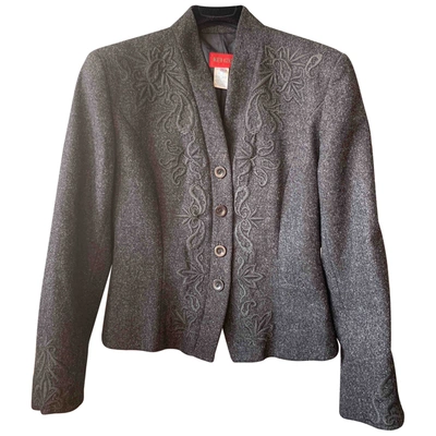 Pre-owned Kenzo Wool Short Vest In Grey