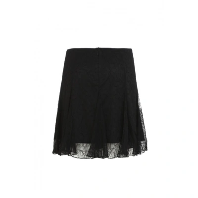 Pre-owned Dolce & Gabbana Silk Mini Skirt In Black