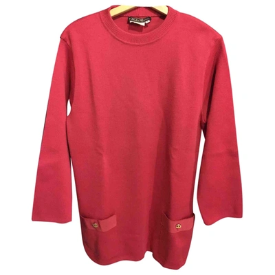 Pre-owned Ferragamo Wool Jumper In Red