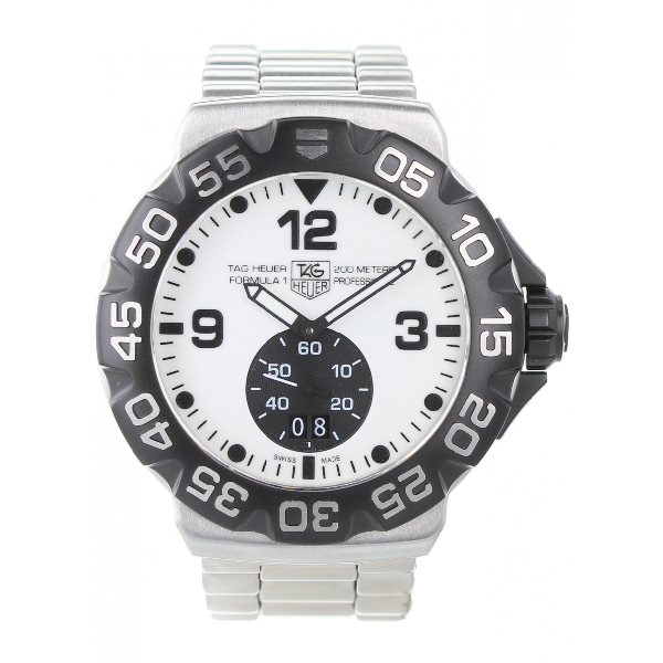 tag heuer formula 1 white dial men's watch
