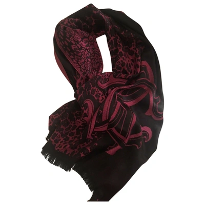 Pre-owned Roberto Cavalli Wool Scarf In Multicolour