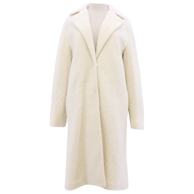 Pre-owned Alice And Olivia Coat In Beige