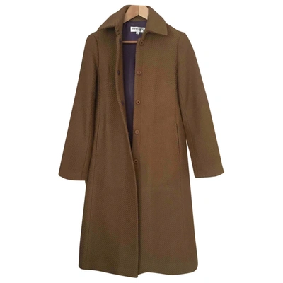 Pre-owned Hoss Intropia Camel Wool Coats