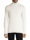Larusmiani Long-sleeve Turtleneck Sweater In White