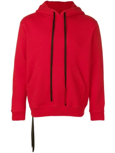 Ben Taverniti Unravel Project Unravel Drawstring Hoodie In Red