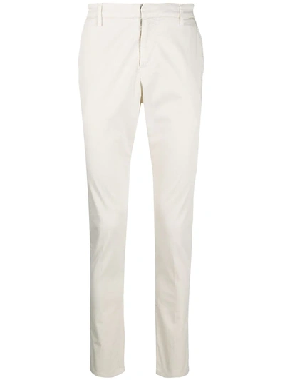 Dondup Skinny Chino Trousers In Neutrals