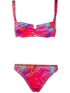 Reina Olga Brigitte Reversible Bikini Set In Pink