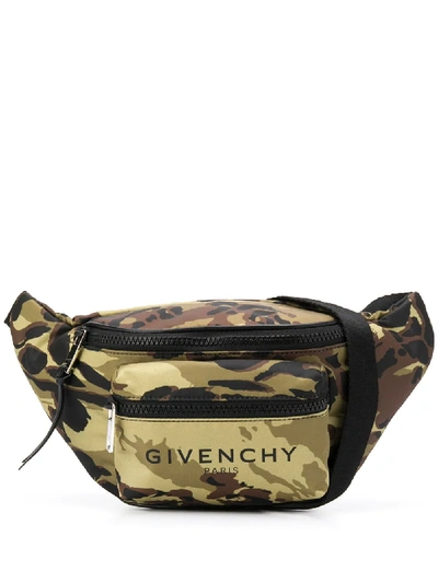 Givenchy Light 3 Camouflage Belt Bag In Green