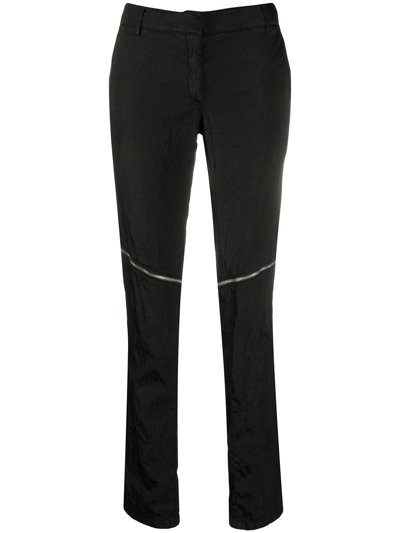 Alyx Front Zipped Skinny Trousers In Black