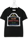 Sonia Rykiel Enfant Kids' Logo Print Short-sleeve T-shirt In Black
