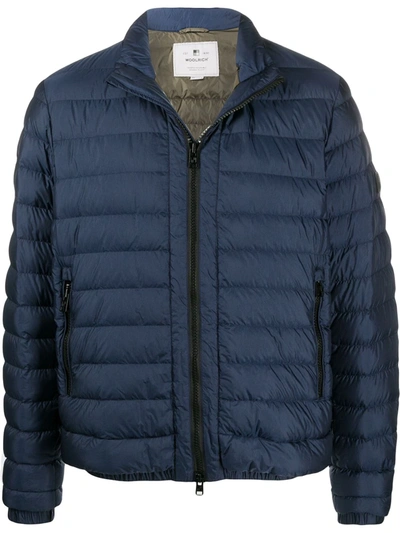 Woolrich Bering Down Jacket In Blue