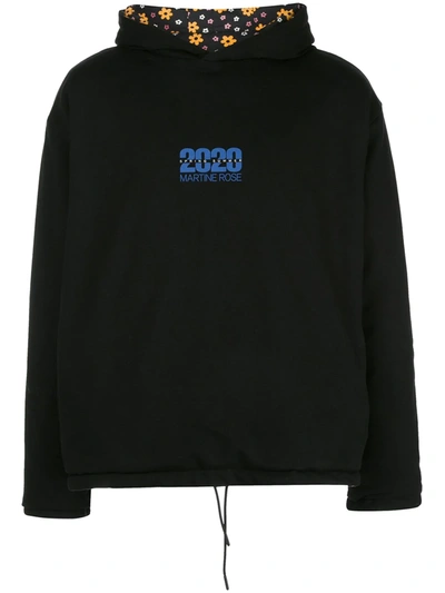 Martine Rose Reversible Hooded Sweatshirt In Black