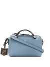 Fendi Mini By The Way Boston Bag In Blue