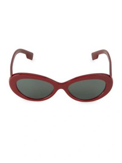 Burberry 54mm Cat Eye Sunglasses In Bordeaux