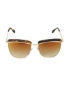 Balmain 56mm Gradient Square Sunglasses In Tortoise