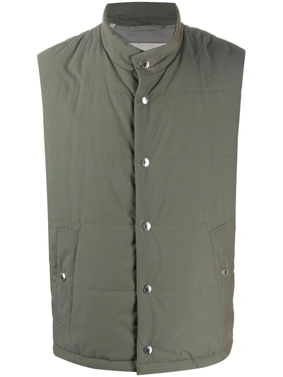 Mackintosh Gillock Padded Gilet In Green