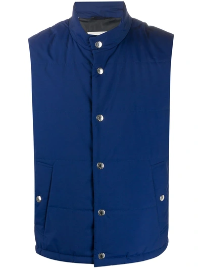 Mackintosh Gillock Padded Gilet In Blue