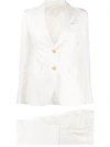 Tagliatore Single-breasted Three-piece Suit In White