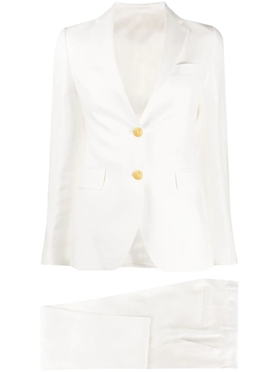 Tagliatore Single-breasted Three-piece Suit In White