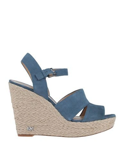 Michael Michael Kors Sandals In Slate Blue