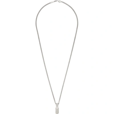 Off-white Hex Nut Silver-tone Necklace In 0600 Ltgry