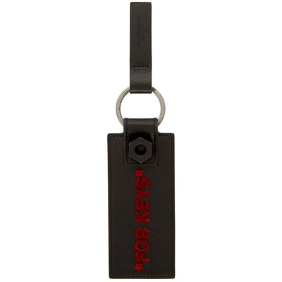 Off-white Quote Key Ring In 1020 Blkred