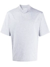 Acne Studios Mock Neck T-shirt In Grey