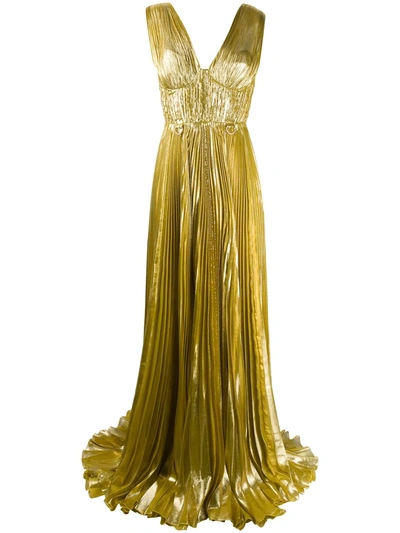 Maria Lucia Hohan Aziza Maxi Dress In Gold