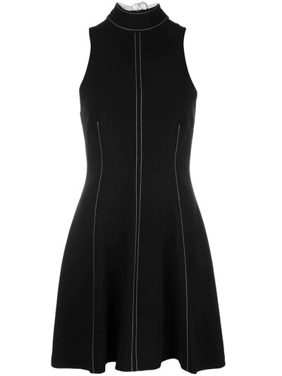 Cinq À Sept Angie High-neck A-line Dress In Black